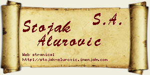 Stojak Alurović vizit kartica